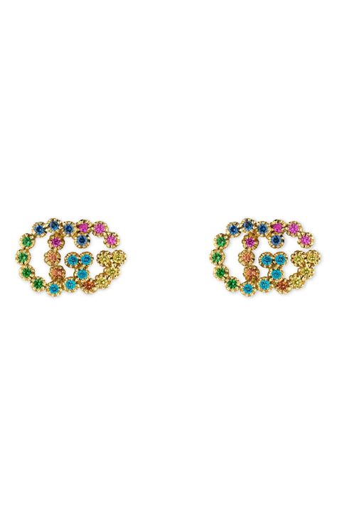 gucci stud earrings australia|gucci multi stone earrings.